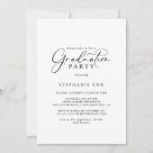 Idyllic stijlvolle Calligraphy Graduation Party Kaart (Voorkant)