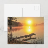 Idyllic Sunrise | Misty Mountain Lake, Bulgarije Briefkaart (Voorkant / Achterkant)