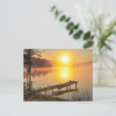 Idyllic Sunrise | Misty Mountain Lake, Bulgarije Briefkaart (Staand voorkant)