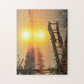 Idyllic Sunrise | Misty Mountain Lake, Bulgarije Legpuzzel (Verticaal)