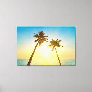 Idyllic tropische hemel canvas afdruk