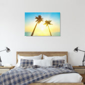 Idyllic tropische hemel canvas afdruk (Insitu (Slaapkamer))