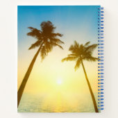 Idyllic tropische hemel notitieboek (Achterkant)