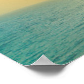 Idyllic tropische hemel poster (Hoek)