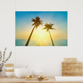 Idyllic tropische hemel poster (Keuken)