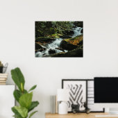 Idyllic waterfall Photo Poster (Thuiskantoor)