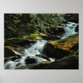 Idyllic waterfall Photo Poster (Voorkant)
