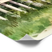 Idyllisch klimmen van Rozen op het platteland Poster (Hoek)