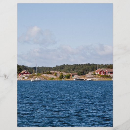 Idyllisch kustlandschap flyer (Voorkant)