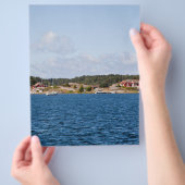 Idyllisch kustlandschap flyer (Hand)