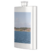 Idyllisch kustlandschap heupfles (Links)