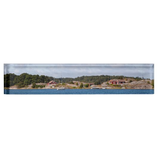 Idyllisch kustlandschap naambordje (Voorkant)