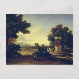 Idyllisch landschap briefkaart