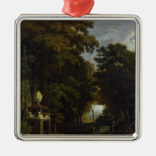 Idyllisch landschap metalen ornament (Voorkant)