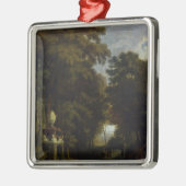 Idyllisch landschap metalen ornament (Links)
