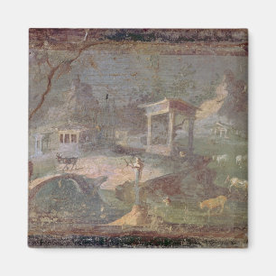 Idyllisch landschap, uit het Herculaneum, Magneet