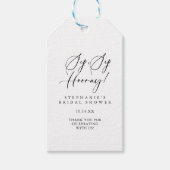 Idyllisch stijlvol Sip Sip Hooray Vrijgezellenfees Cadeaulabel (Voorkant)