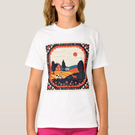 Idyllische boerderij t-shirt