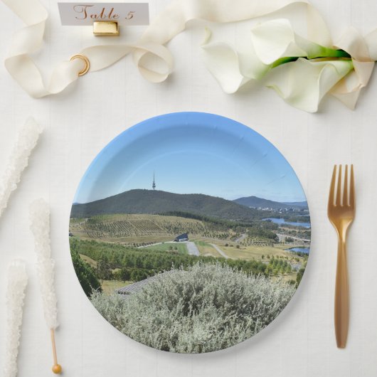 Idyllische dag in Canberra Papieren Bordje (Huwelijk)