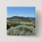 Idyllische dag in Canberra Vierkante Button 5,1 Cm (Voorkant)