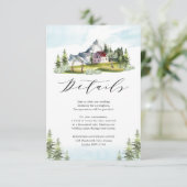 Idyllische details over de boorverbinding van de b informatiekaartje (Staand voorkant)