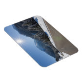 Idyllische lege weg door een winterlandschap, 2 magneet (Rechterzijde)