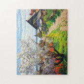 Idyllische Spring Farmstead Cherry Blossoms op San Legpuzzel (Verticaal)