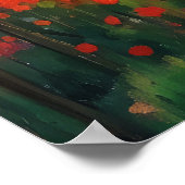 Idyllische Spring Farmstead Cherry Blossoms op San Poster (Hoek)