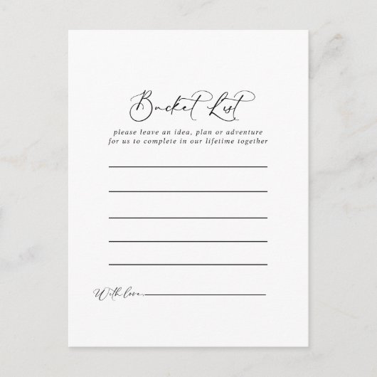 Idyllische stijlvolle Kaarten voor Bucket List (Voorkant)