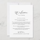 Idyllische stijlvolle kalligrafie Welkomstbrief br (Voorkant)