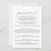 Idyllische stijlvolle kalligrafie Welkomstbrief br (Achterkant)