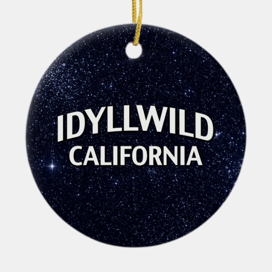 Idyllwild California Keramisch Ornament (Voorkant)