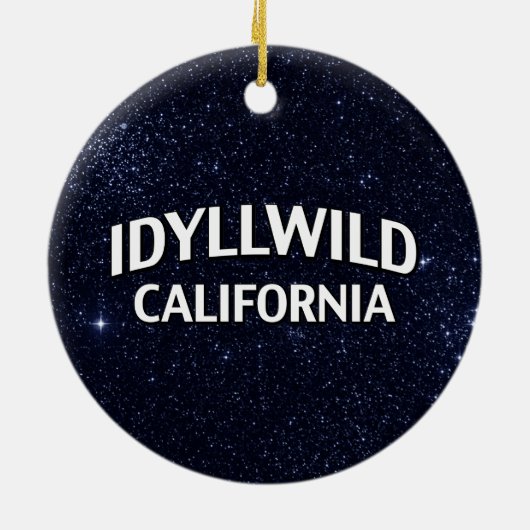 Idyllwild California Keramisch Ornament (Achterkant)