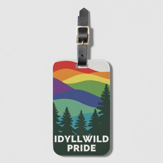 Idyllwild Pride Bagagelabel (Voorkant (verticaal))