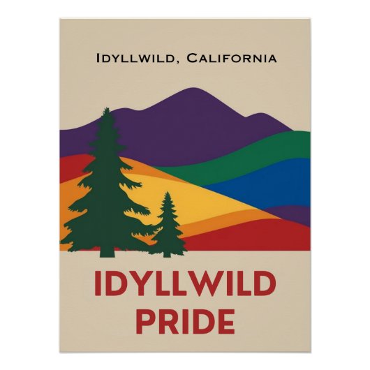 Idyllwild Pride Glossy Poster (Voorkant)