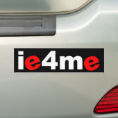 ie4me bumpersticker (Op auto)