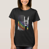 Ie Ca Verenigde Staten Distressed Rainbow met Amer T-shirt (Voorkant)