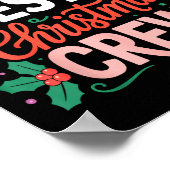 Ie Christmas Crew Santa Hat Holiday Art Matching F Poster (Hoek)