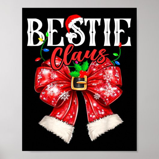 Ie Claus Friend Couples Coquette Bow Xmas Lights Poster (Voorkant)