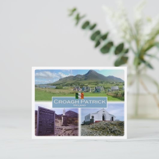 IE Ierland - Croagh Patrick - Briefkaart (Staand voorkant)