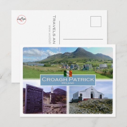 IE Ierland - Croagh Patrick - Briefkaart (Voorkant / Achterkant)