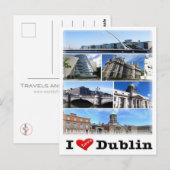 IE Ierland - Dublin - Briefkaart (Voorkant / Achterkant)