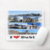 IE Ierland - Dublin - I Love - Muismat (Met muis)