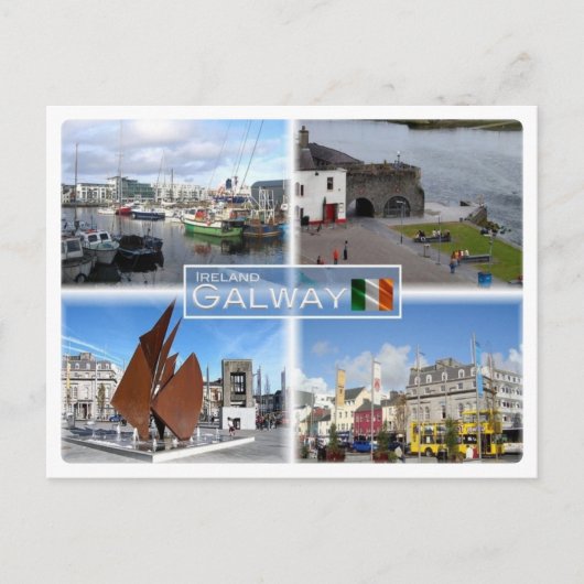 IE Ierland - Galway - Briefkaart (Voorkant)