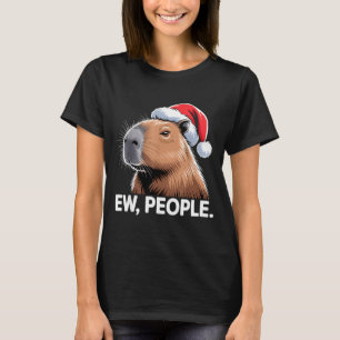 Ie Mensen Capybara Kerst Humor T-shirt