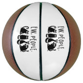 Ie Mensen Grappig Meowende Zwarte Katten Basketbal (Verticaal)
