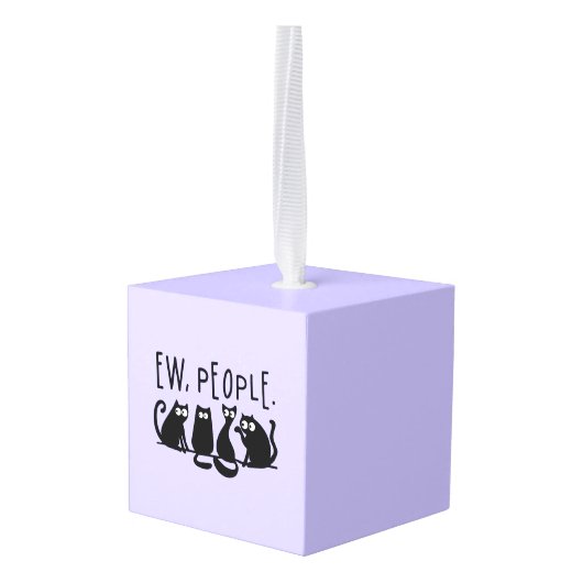 Ie Mensen Grappig Meowy Zwarte Katten Decoratie (Achter hoekig)