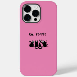 Ie Mensen Grappig Meowy Zwarte Katten iPhone 14 Pro Max Hoesje