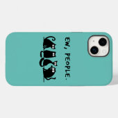 Ie Mensen Grappige Poezen Zwart Kat  Case-Mate iPhone Case (Achterkant (horizontaal))