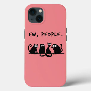 Ie Mensen Grappige Poezen Zwarte Katten  Case-Mate iPhone Case